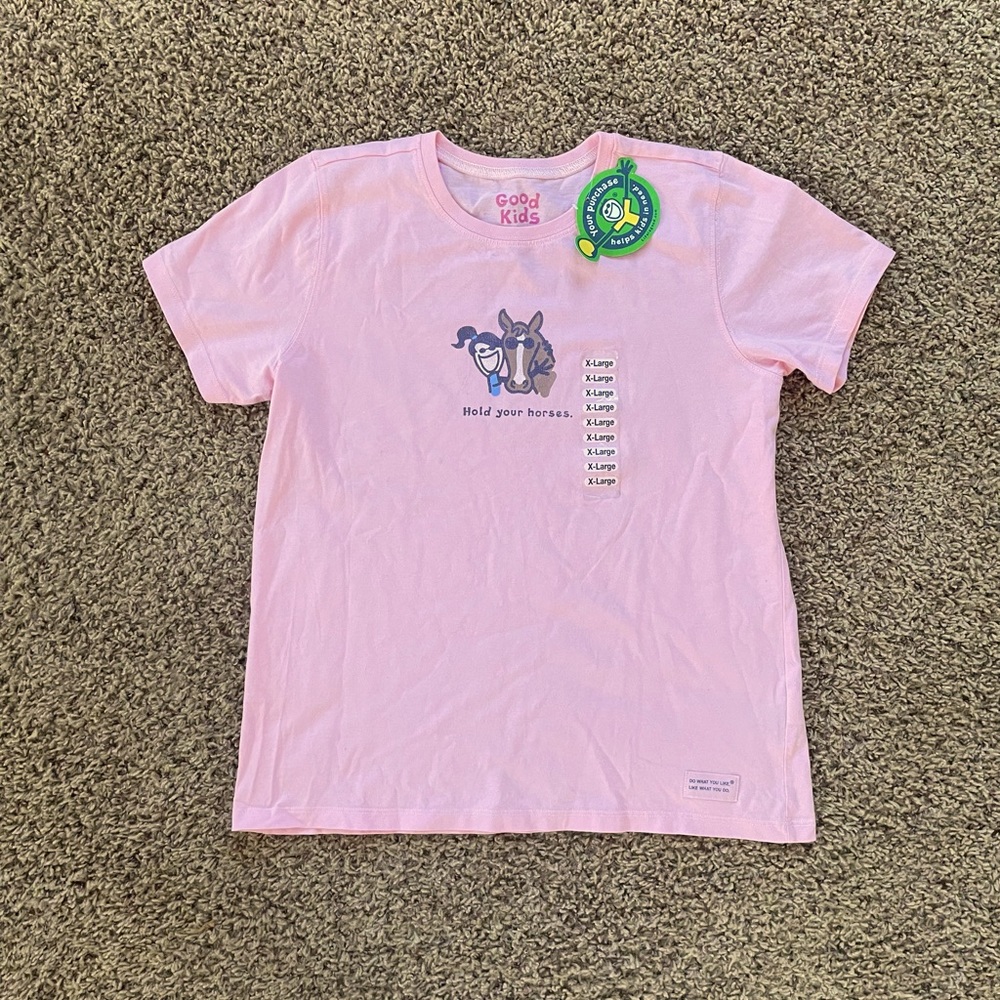 Life is Good hold your horses t-shirt